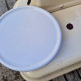 Antique Testut Dayton white bakelite grocery scale, 1960s