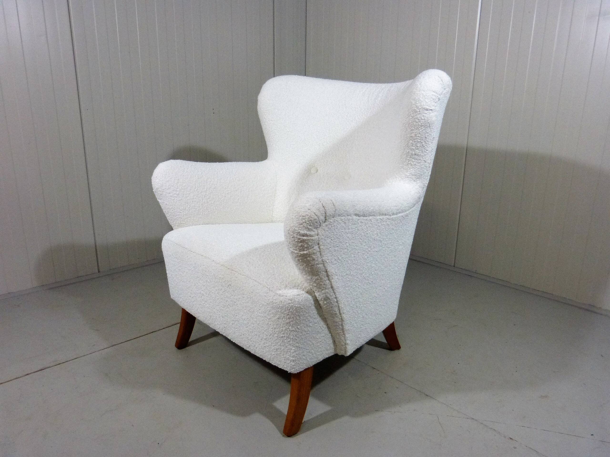 Boucle armchair lounge chair Sweden, 1950’s