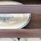 Antique wooden plate rack cupboard.