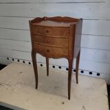 Louis XV style bedside table in cherry wood