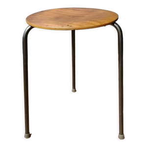 Tabouret en teck de Arne