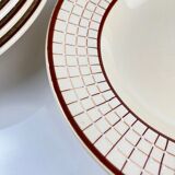 Set of 6 deep plates Longchamp model "Colmar"