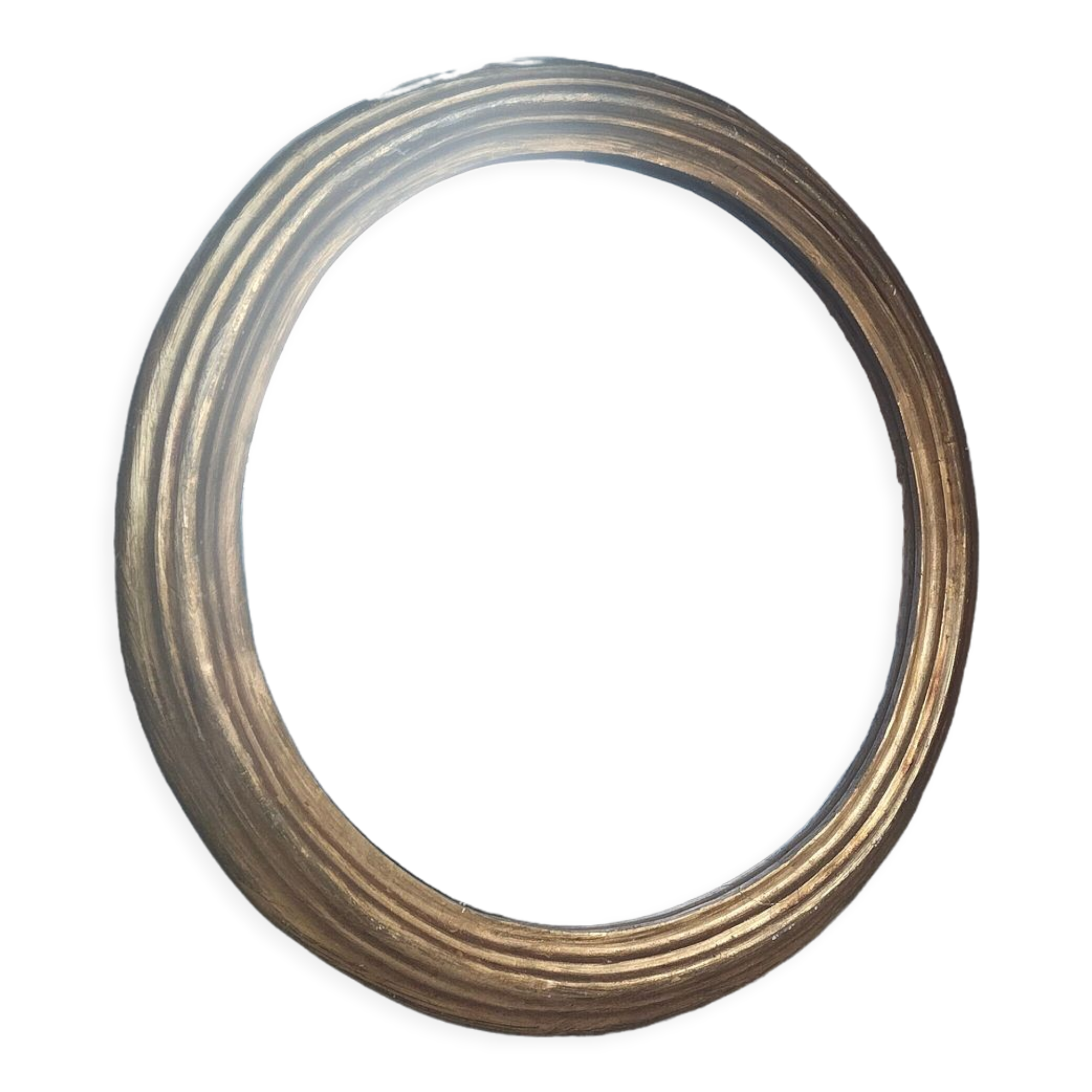 Round golden mirror, 46 cm