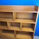 Large shelf, vintage solid oak bookcase from the 60s