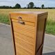 Art Deco filing cabinet with curtain 120 cm