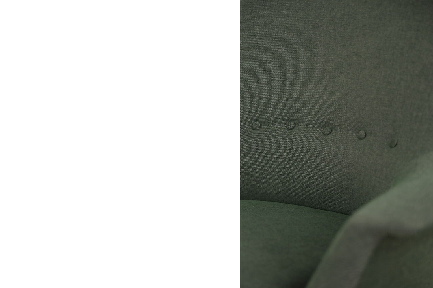 Vintage Scandinavian Mid-Century Modern Bottle Green Armchair, 1950s