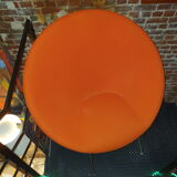 Fauteuil orange Habitat vintage par Philip Treacy