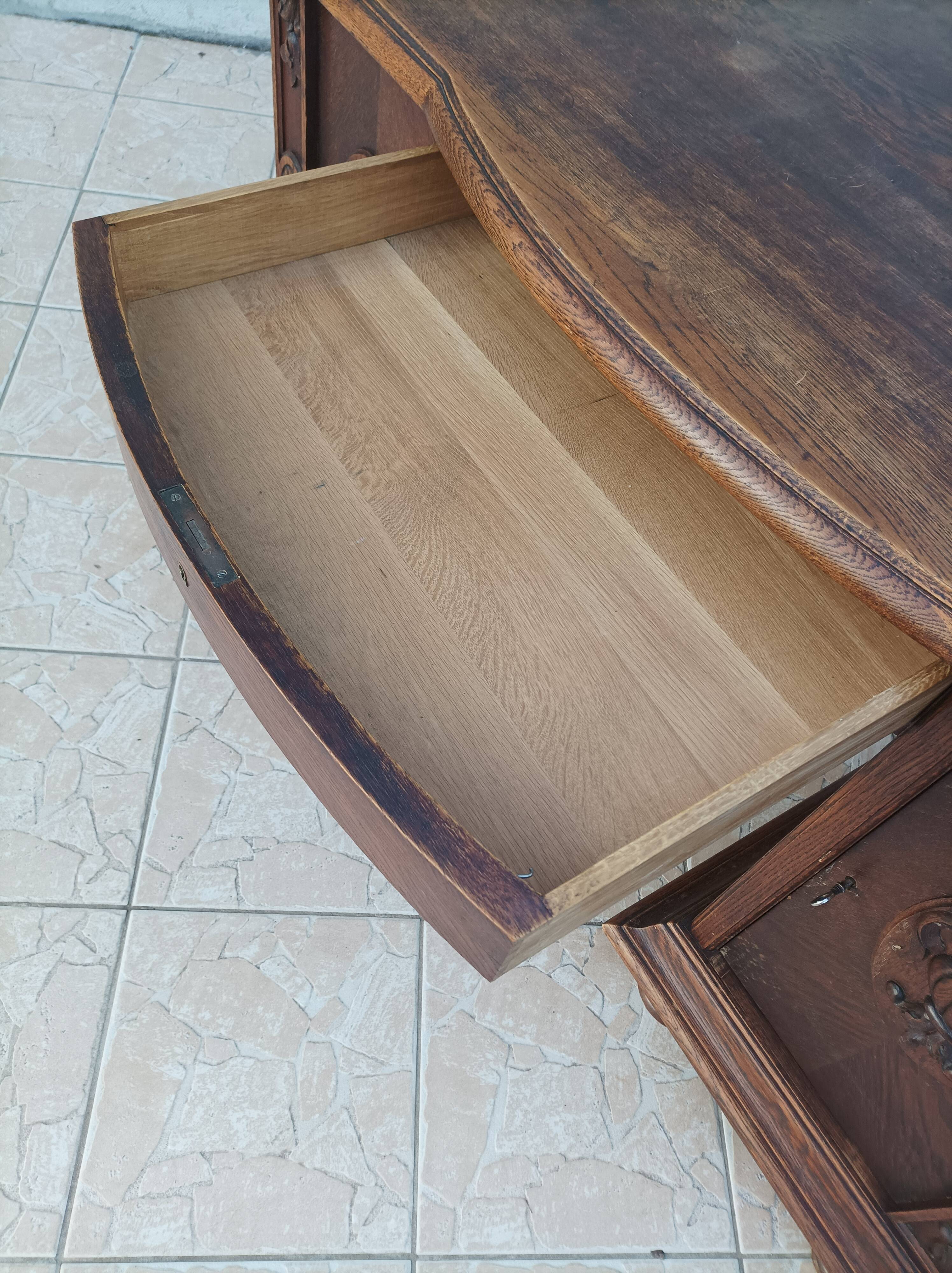 Art Deco oak desk