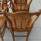 6 chairs in natural canning