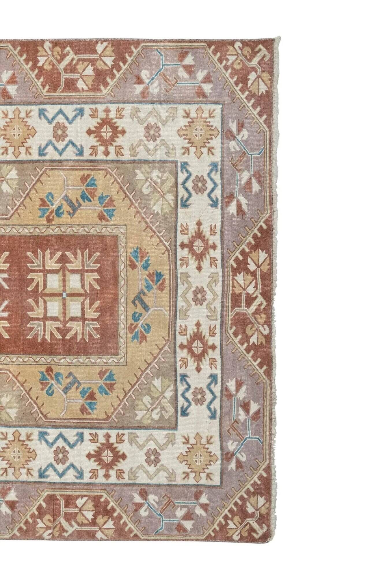 Vintage Turkish Oushak rug 155x237 cm