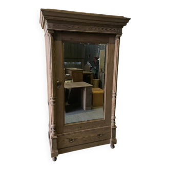 Armoire / penderie en bois brut