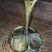 Lampe signé Georges Leleu époque art nouveau  chapeau Tiffany