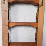3-tier wood and rope boat shelf