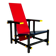 Chaise rouge et bleue de Gerrit Rietveld par Cassina