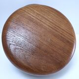 four vintage solid wood bowls