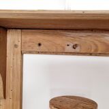 Old wall or standing shelf in solid pine