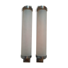 Pair of sconces frosted glass 30/40 years