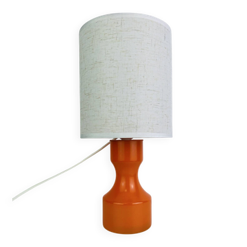 70's vintage orange opaline lamp