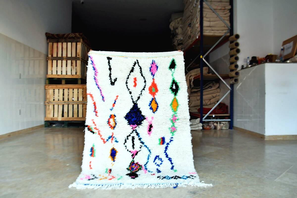 New moroccan azilal berber carpet