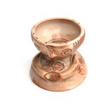 Handcrafted anthropomorphic egg cup or candle holder