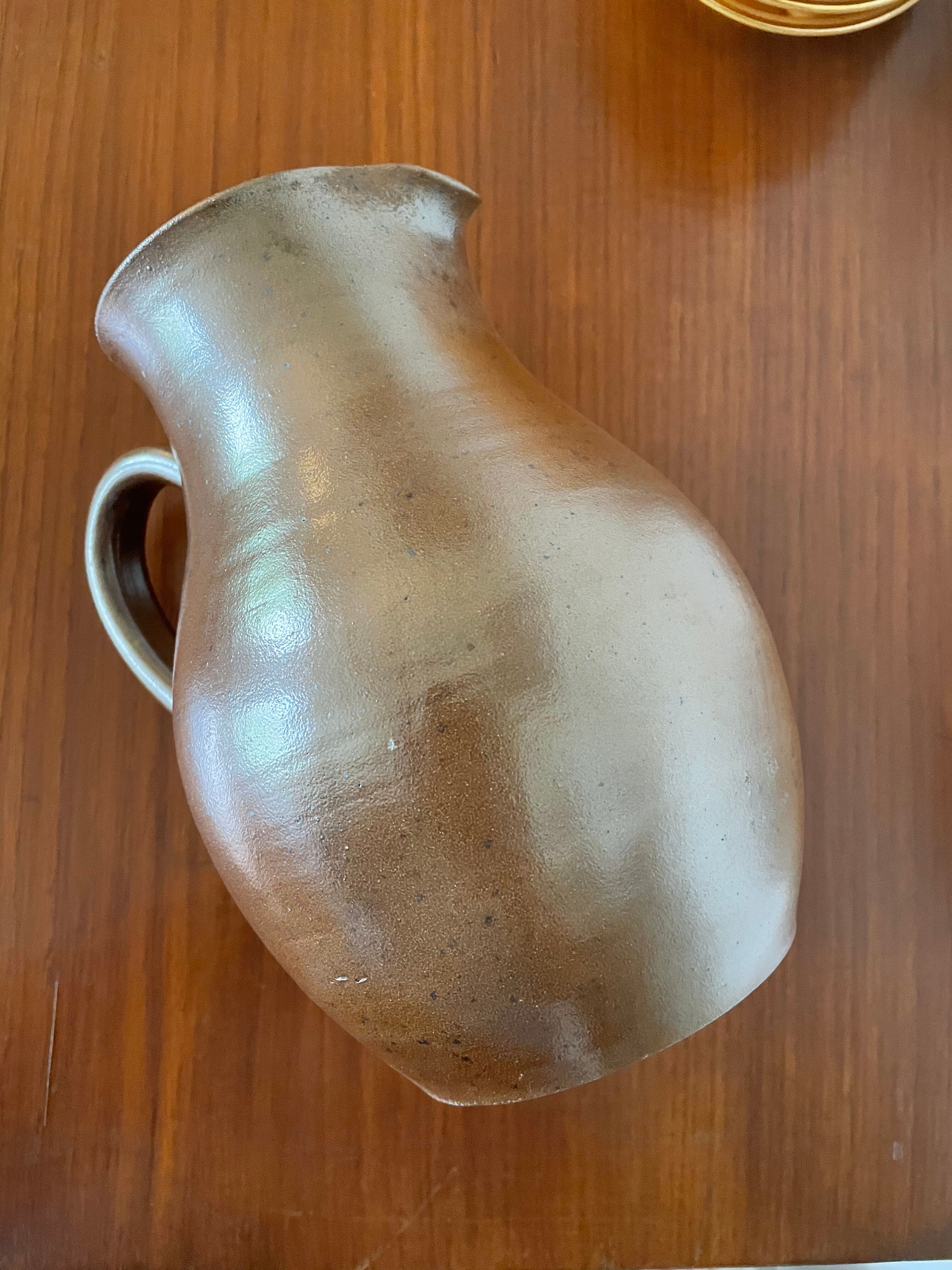 Stoneware pitcher