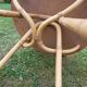 Round rattan coffee table