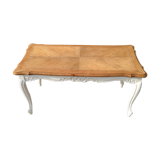 Table low white and wood