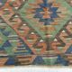 5x11 Green & Blue Tribal Turkish Vintage Kilim Rug 170x333Cm SK 35197