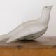 Colombe blanche ancienne en biscuit de porcelaine Limoges années 50