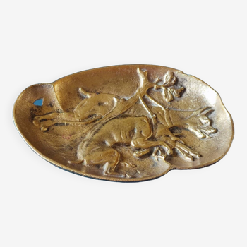 Old art deco bronze pocket tray