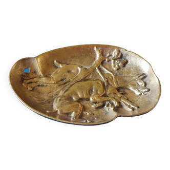 Old art deco bronze pocket tray