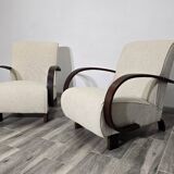 Art Deco Armchairs by Jindřich Halabala, 1950s, Set of 2