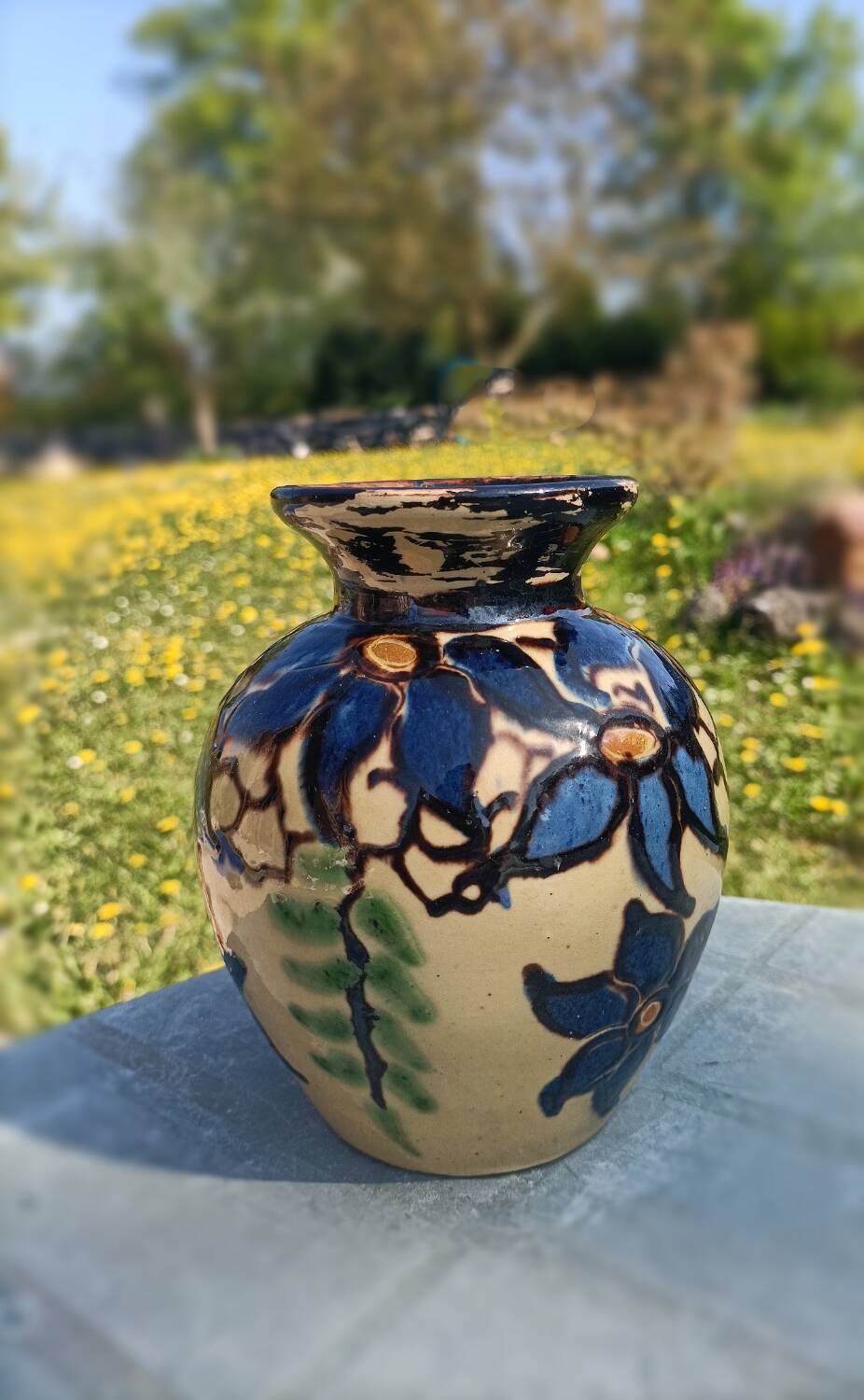 Signed retro vase