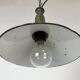 Industrial Petrol Enamel Military Pendant Lamp with Cast Aluminium Top