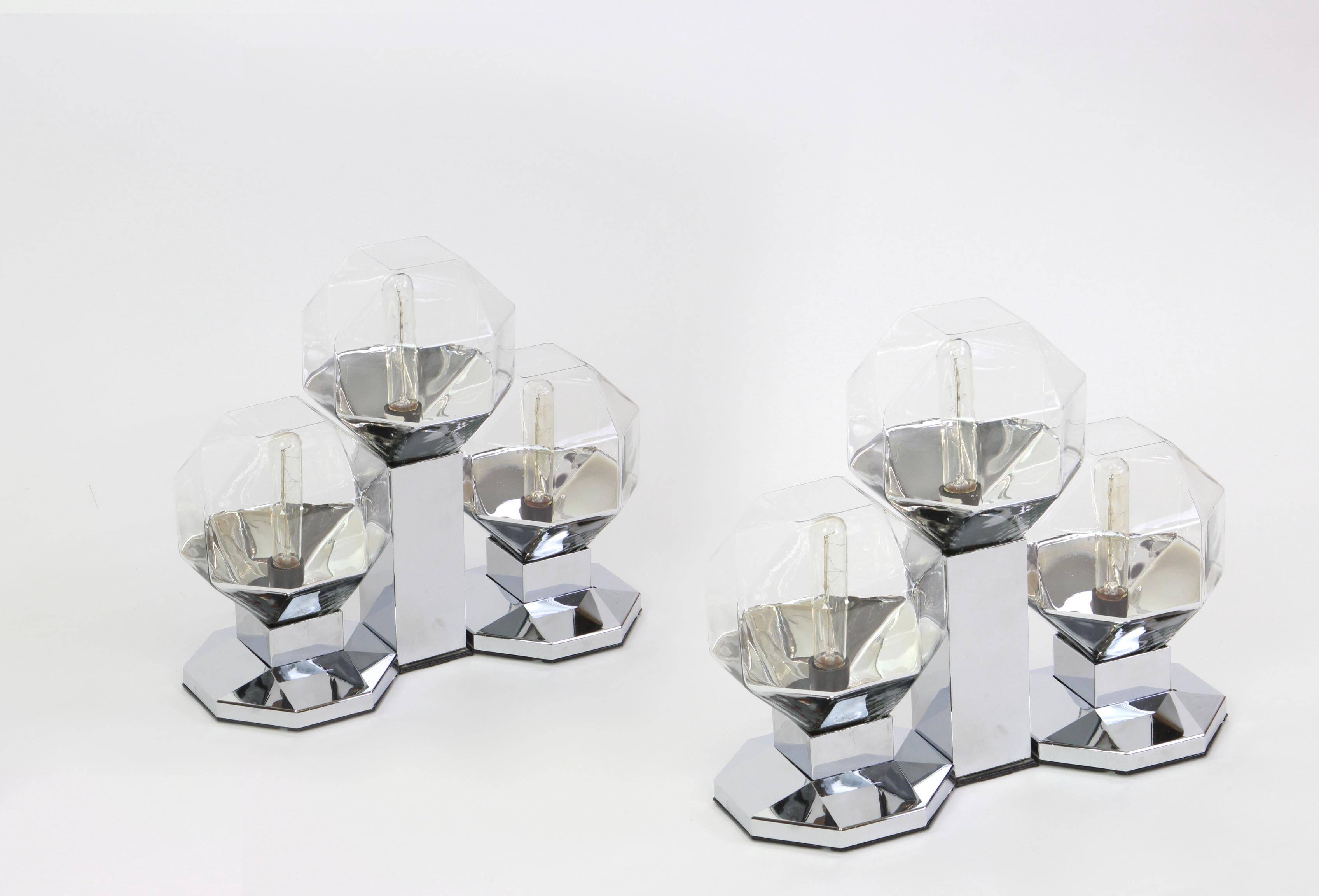 Pair of Two Wall Sconces by Motoko Ishii for Staff, Germany, 1970s