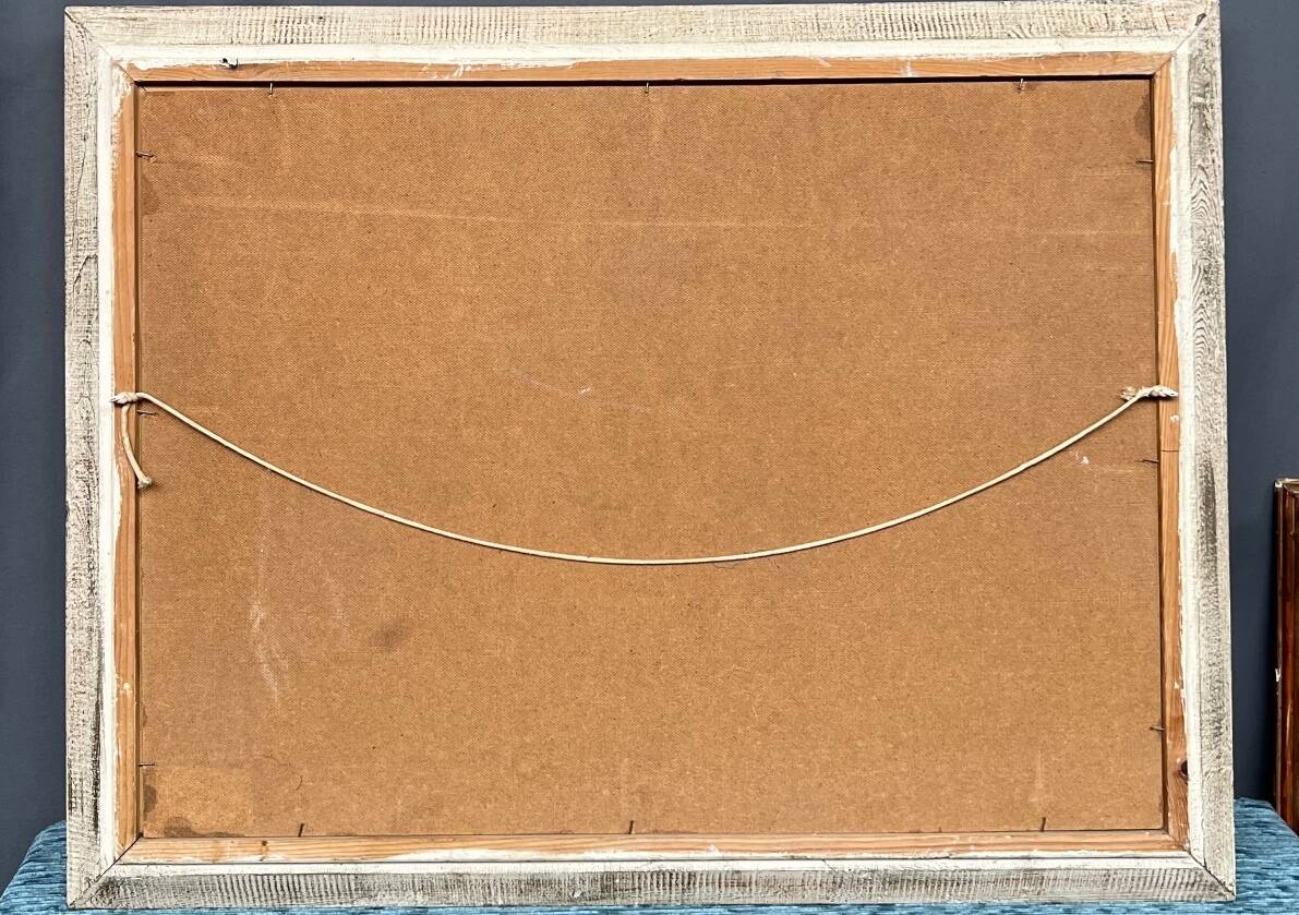 I. Grandidier. “Pheasant Hunting” painting. Oil on wood panel.