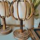 Lampes de chevet en rotin