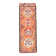 1970s Turkish Oushak Handmade Wool Cotton Orange Runner Rug 95x254