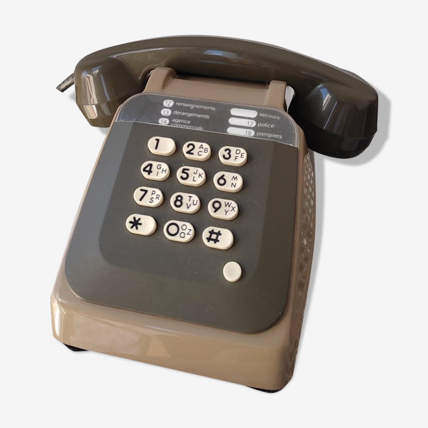 Téléphone à cadran vintage S63 vert