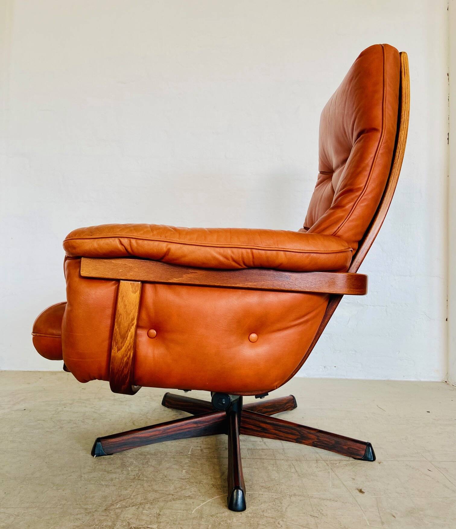 Vintage Danish mid-century Gote Mobler reclining lounge chair 1970s