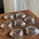 7 vintage shell-shaped bowls in Pyrex glass from France