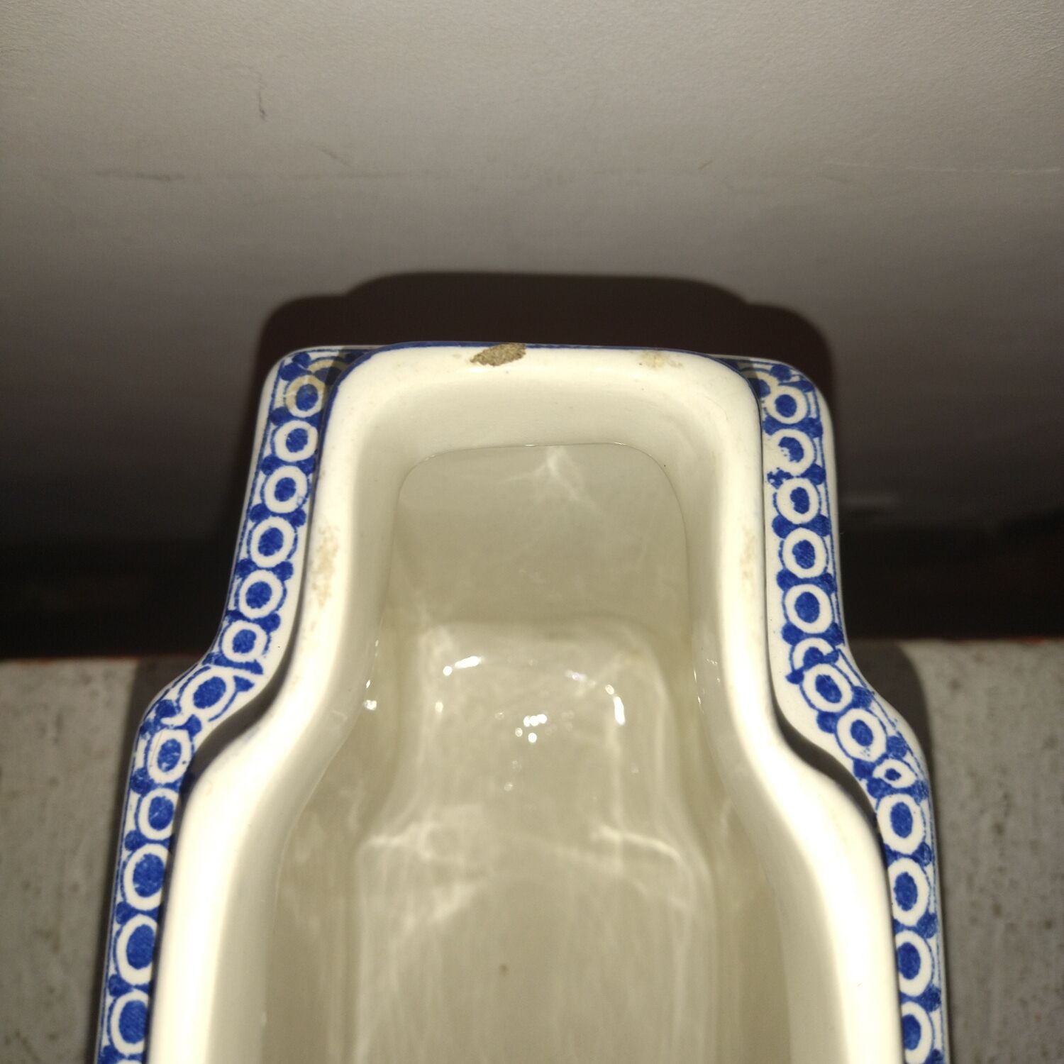 Vase in earthenware of Gien