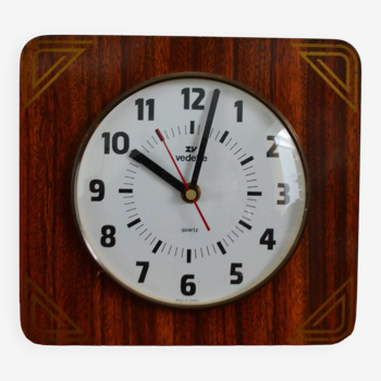 Horloge vintage pendule formica années 70