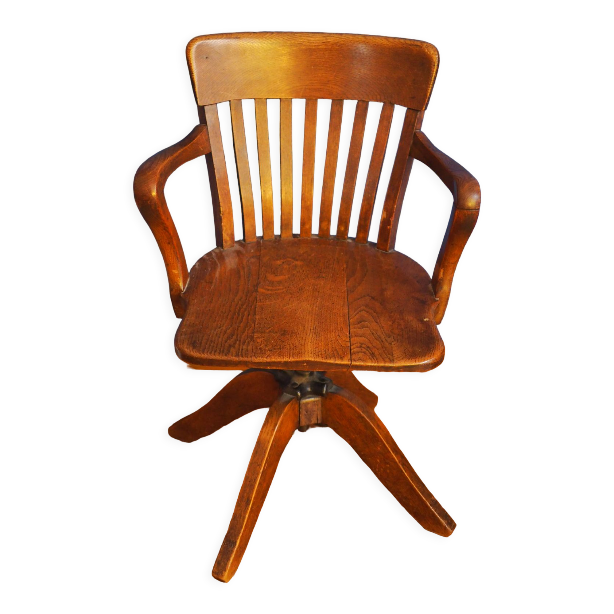 Western bistro chair rotating wood