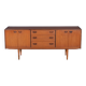 Retro teak 1960s mid century long teak sideboard