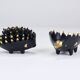 Stackable brass hedgehog ashtrays by Walter Bosse, Herta Baller, Austria, 1950s.