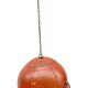 Metal hanging with its original red colour