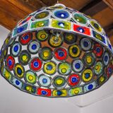 Brutalist chandelier by Felipe Derflingher for Feders, blown glass, 1960, Mexico