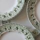 12 flat plates in iron earth model "Mulberry" Saint Amand and Hamage early twentieth century