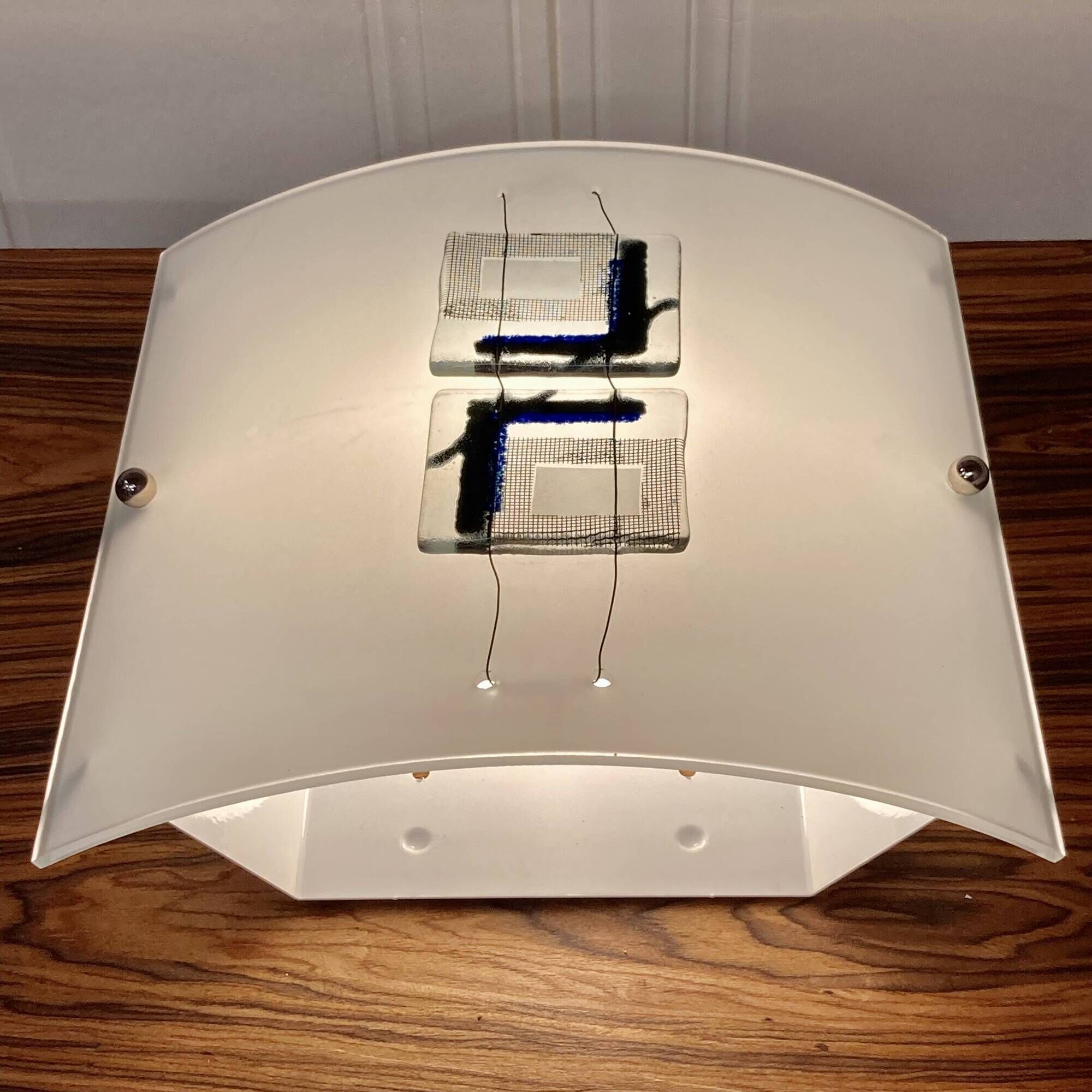 Large glass paste design wall light.